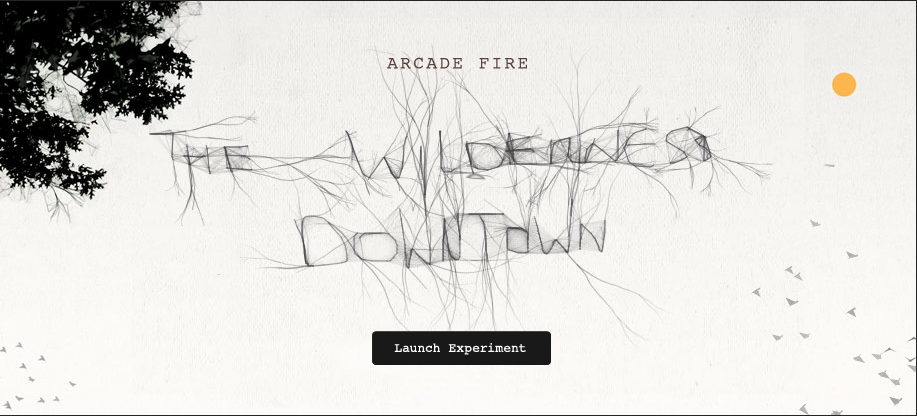 Arcade Fire's 'We Used To Wait' (The Wilderness Downtown Chrome Experiment)