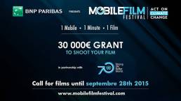 30 000 Grant to shoot your film